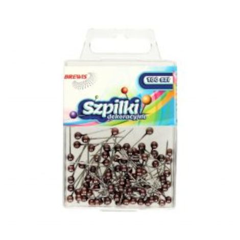 Szpilki Brewis 22mm Brązowe, 100szt